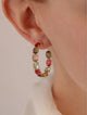 Pendientes en aro con piedras