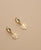 Pendientes aro multicolor hoja