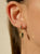 Pendientes aro multicolor hoja