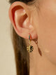 Pendientes aro multicolor hoja