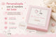 Caja plateada de dientes Rosa Ratoncito Pérez