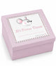 Caja plateada de dientes Rosa Ratoncito Pérez