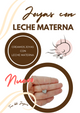 Colgante corazón con leche materna