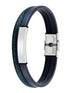 Pulsera Piel Placa Men Marea